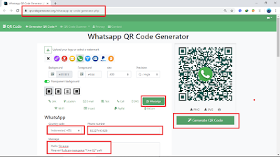 Cara Membuat Barcode Whatsapp