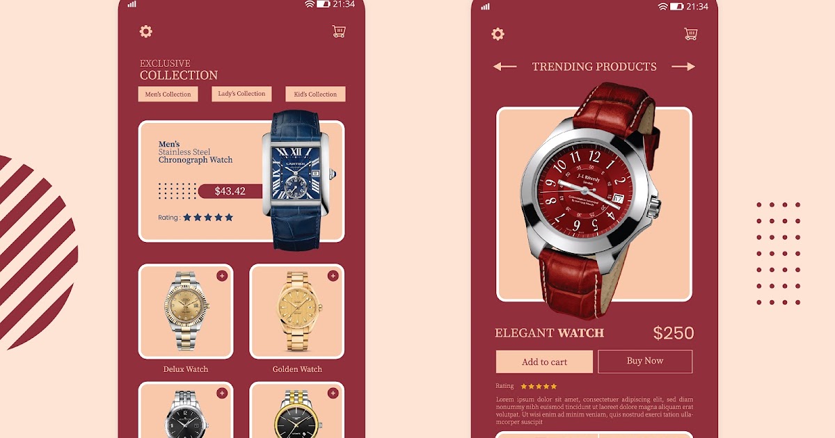 Luxury Watch Shop UI | Professional UI/UX Designer in Bangladesh | Tanvir