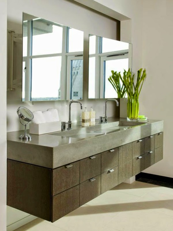 10 Ideas of double sink vanity cabinets in bathroom interior