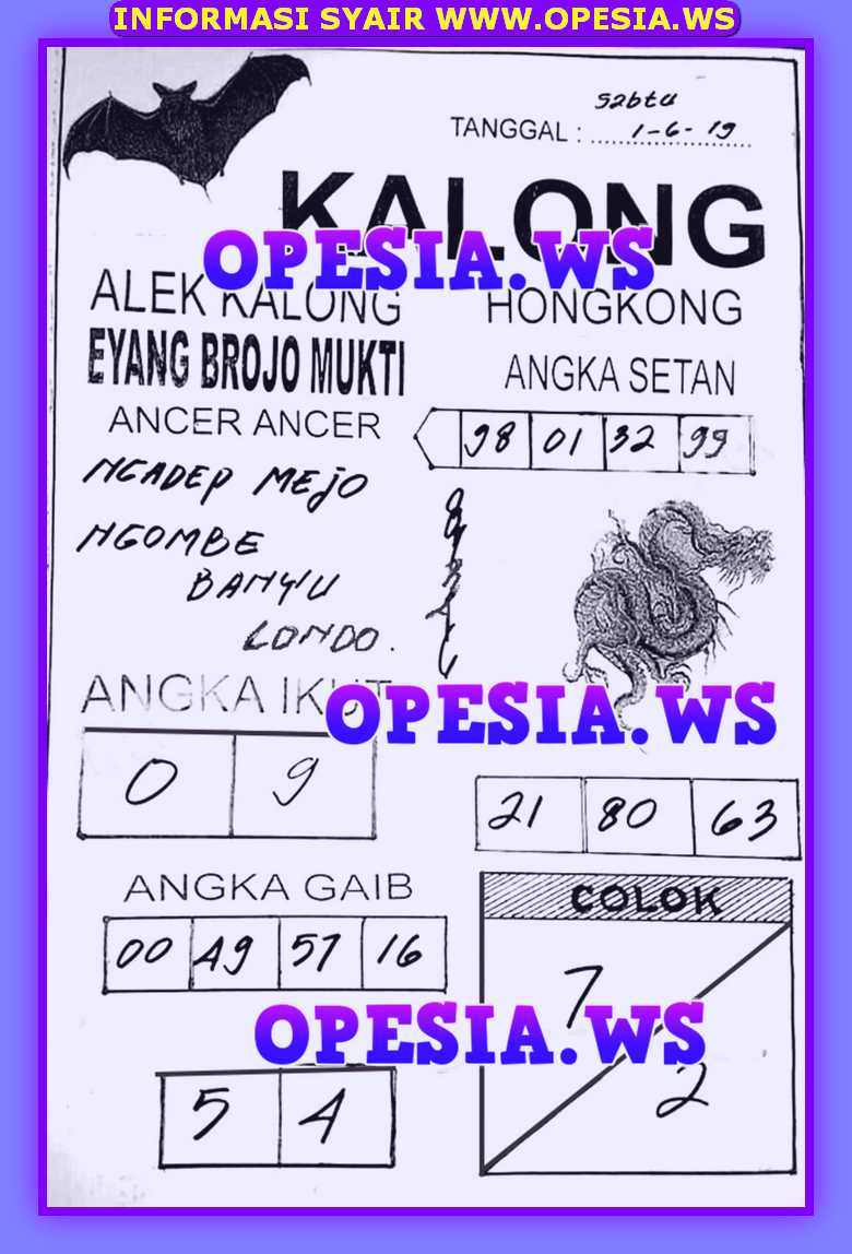 Forum Syair Hk Sabtu 1 Juni 2019 Opesia Official