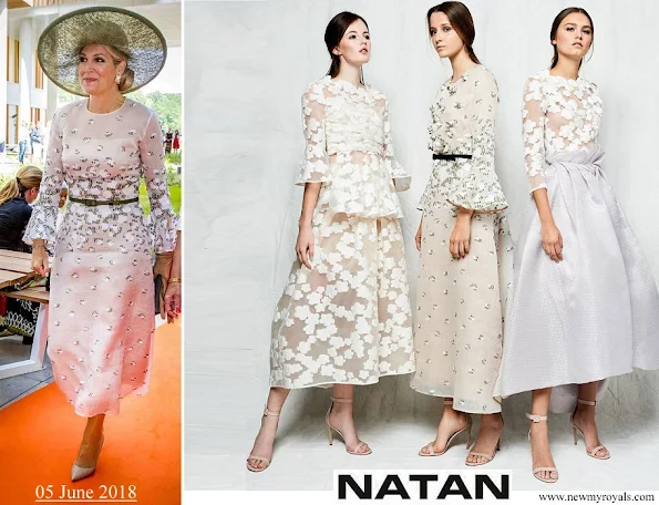 Queen Maxima wore Natan Lace Dress from 2018 Collection