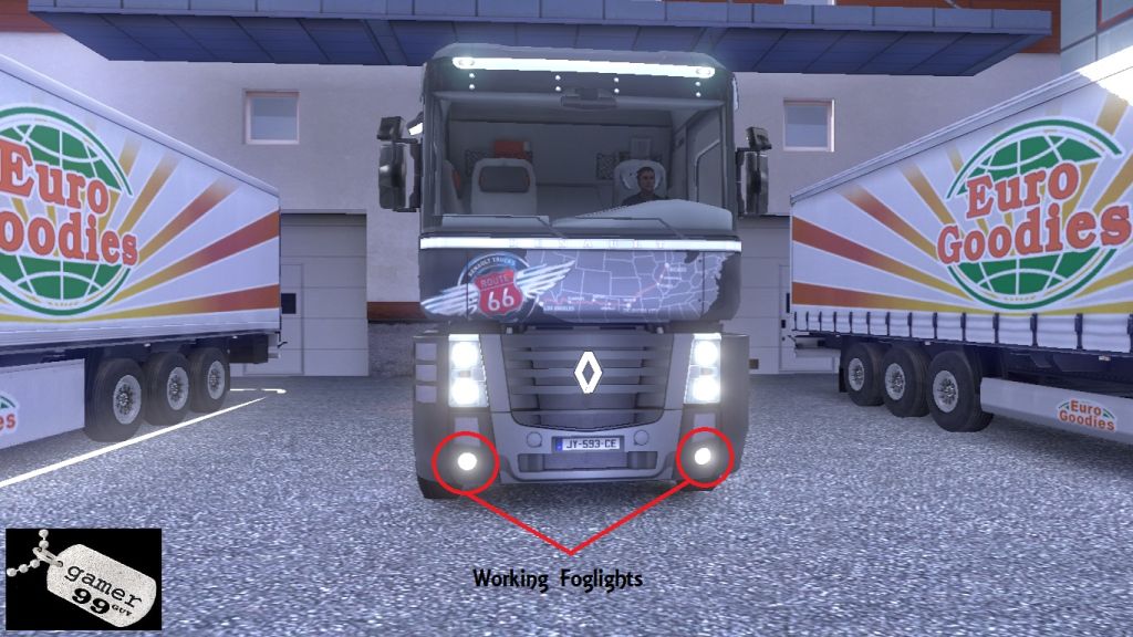Working Foglights for ETS2 Trucks - Renault Working Foglights for ETS2 Trucks - Renault