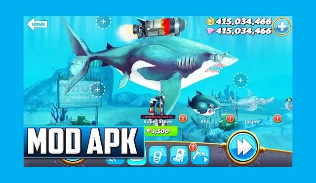 Hungry Shark World v.4.3.0 Mod Apk Unlimited Money Terbaru