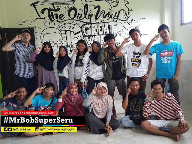 mr.bob kampung inggris pare kediri paket 2 bulan
