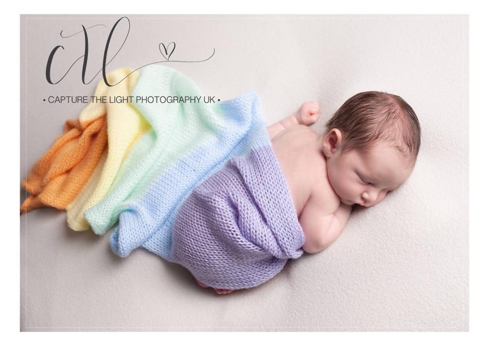 rainbow newborn wrap