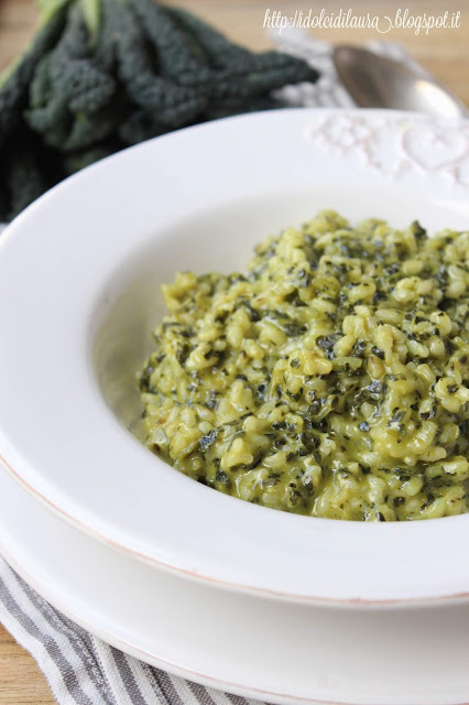 Risotto al cavolo nero e Castelmagno