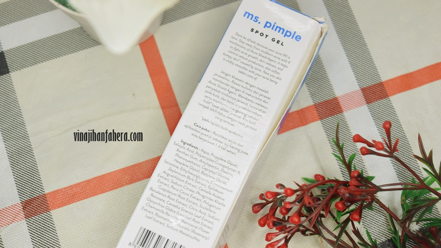 Review Emina Ms Pimple Spot Gel 15ml Vina Jihan Fahera
