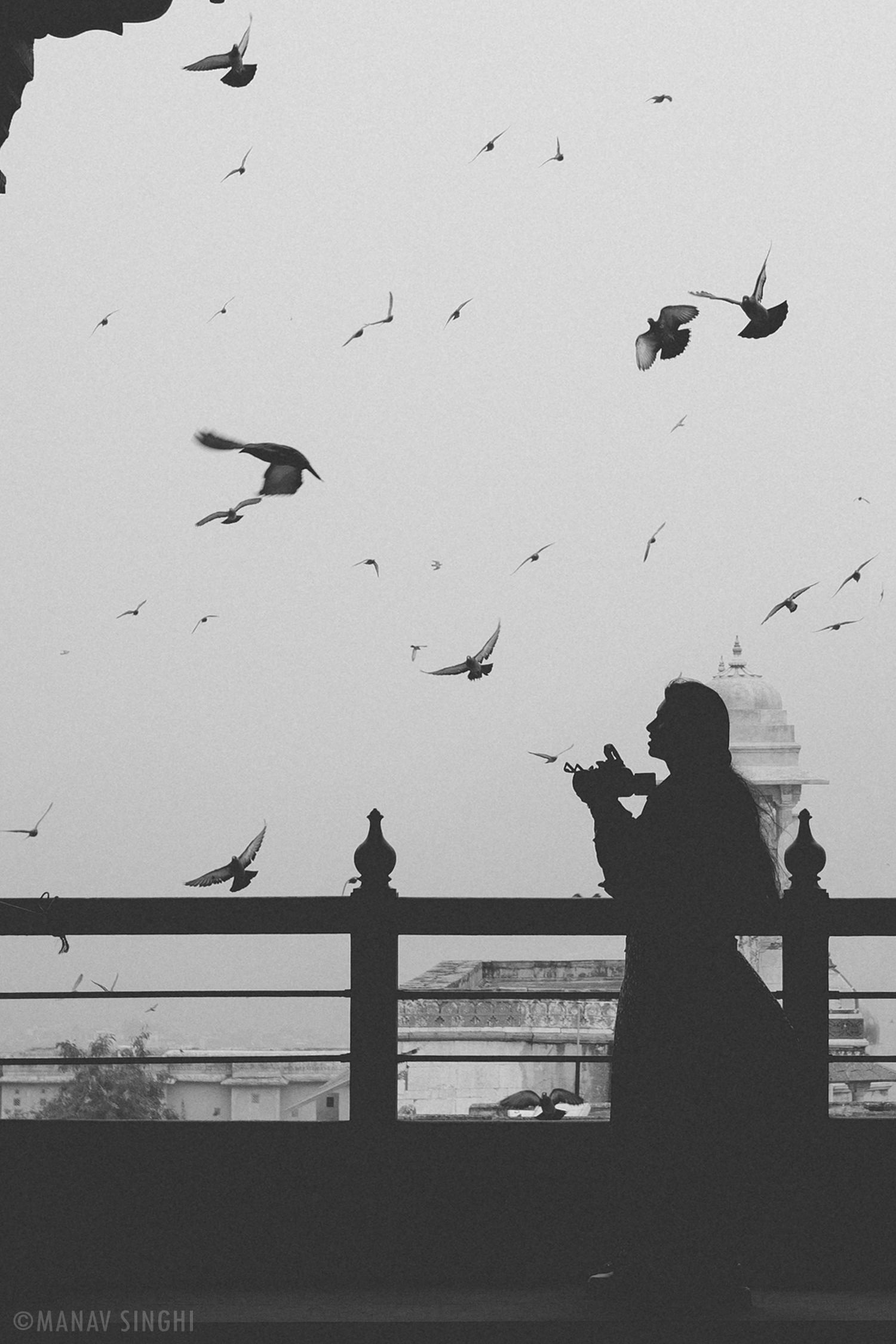 Black and White Street Photography at Amer fort Jaipur