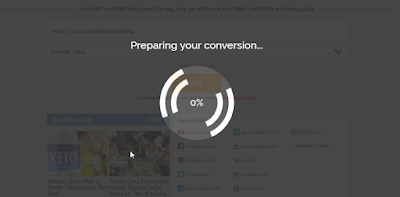 Click on Start Button to start Converting the video Third Step to download free YouTube video
