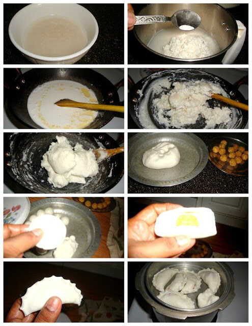 images of Sweet Kozhukattai / Poorna kozhukattai / Purnam Kozhukattai / Sweet Kolukattai - Ganesh Chathurthi recipes / Vinayaka Chathurthi Recipes