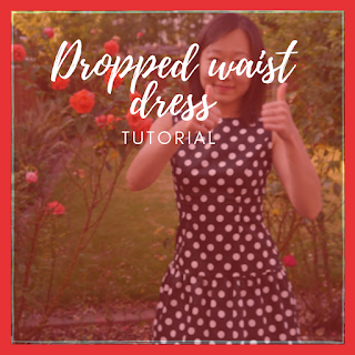 dropped waist dress make your own tutorial