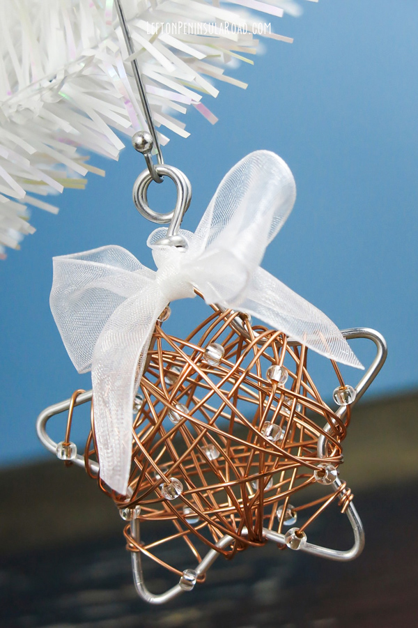 Homemade Wire Christmas Ornaments 