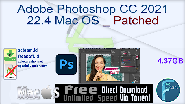 Adobe Photoshop CC 2021 22.4 Mac OS _ Patched_ ZcTeam.id