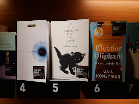 "1984" and "If Cats Disappeared From The World" on a Top 10 Bestsellers shelf