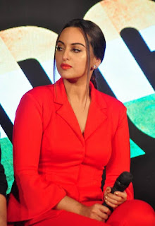 Sonakshi Sinha in Red Shirt and Trousers Spicy Pics