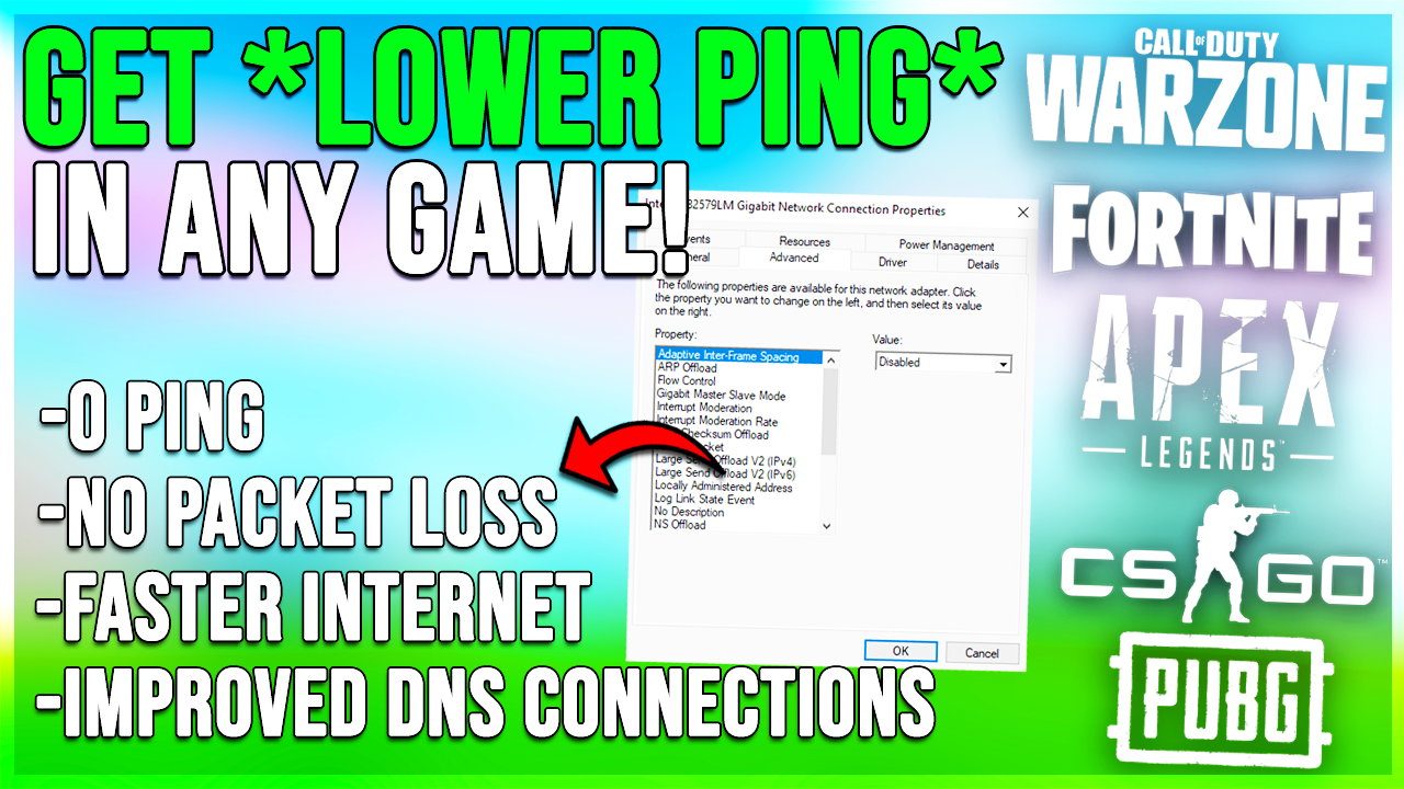 Lower ping