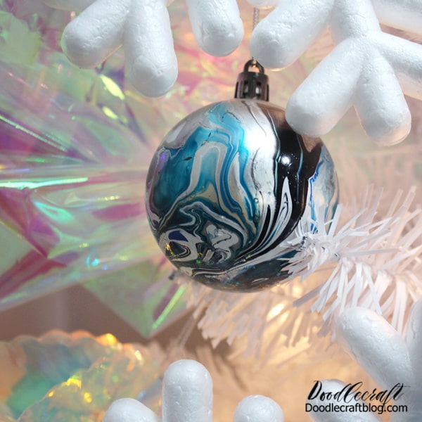 How to Marble Ornaments with Easy Marble