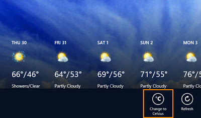 celsius change fahrenheit metro weather windows app