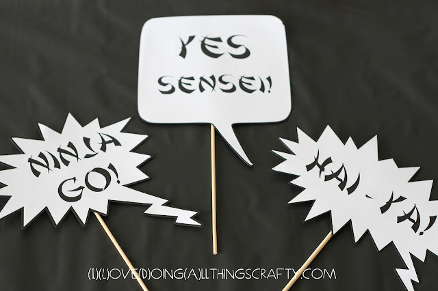 I Love Doing All Things Crafty: Ninjago Themed Photo Props - Free ...