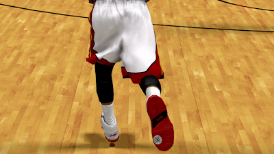 NBA 2K13 Li-Ning Way of Wade White/Red Custom Shoes