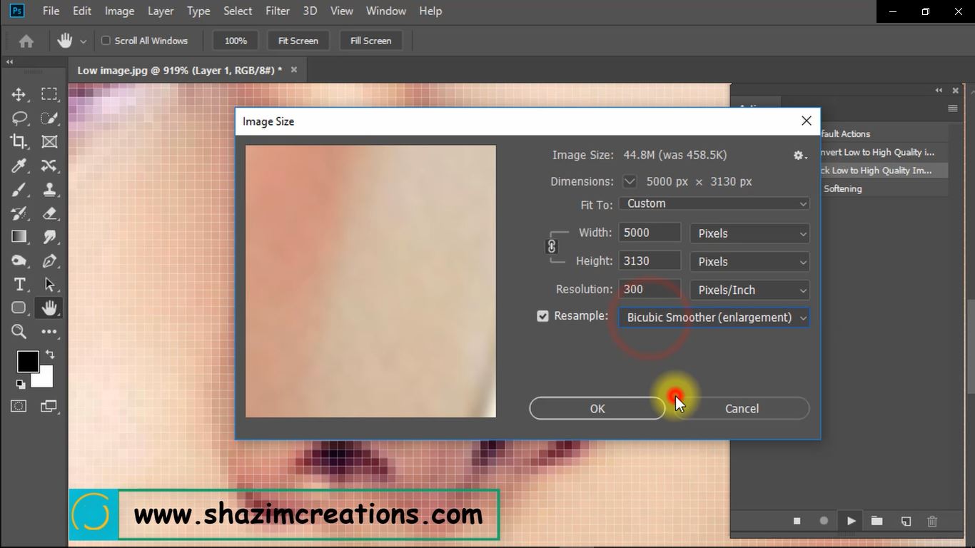 1 click convert into high quality photo in photoshop screenshot 3