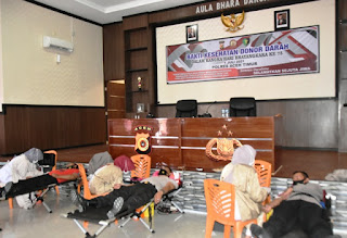 Peringati HUT Bhayangkara ke-75, Polres Aceh Timur Gelar Donor Darah Juni 23, 2021