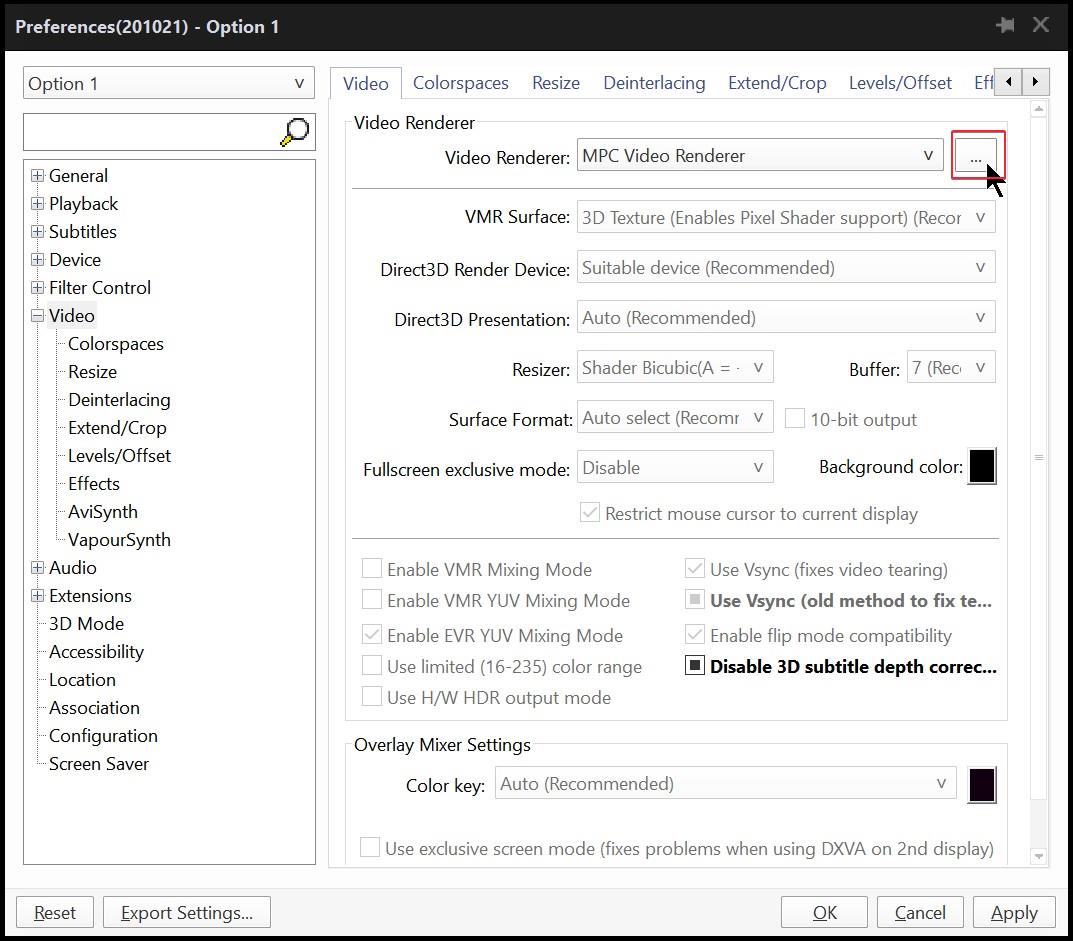 PotPlayer + MPC Video Renderer