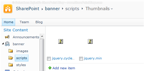 Rotating Banner For Sharepoint Using Jquery Sharepoint Diary