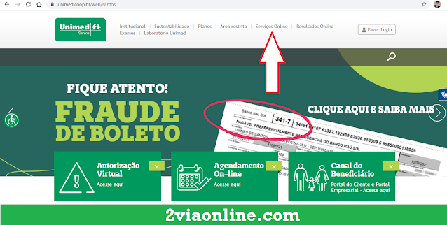 2Via Unimed Santos: plataforma exigirá código do titular do Plano de Saúde para liberar acesso ao sistema de consultar e gerar boleto atualizado