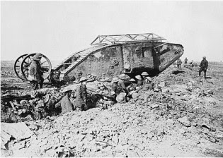 First tank used in a battlefield