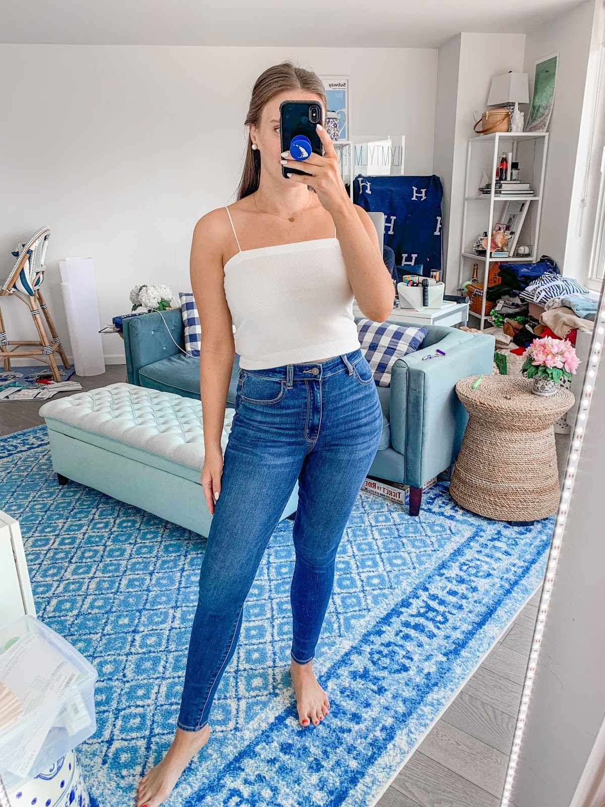 Experto Seguro Enriquecimiento American Eagle Outfitters Denim Review + Try On | Connecticut Fashion and  Lifestyle Blog | Covering the Bases