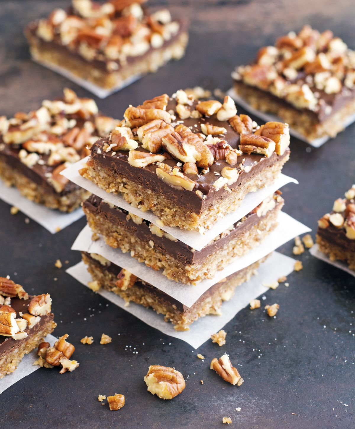 (Paleo & Vegan) Chocolate Pecan Bars best recipe