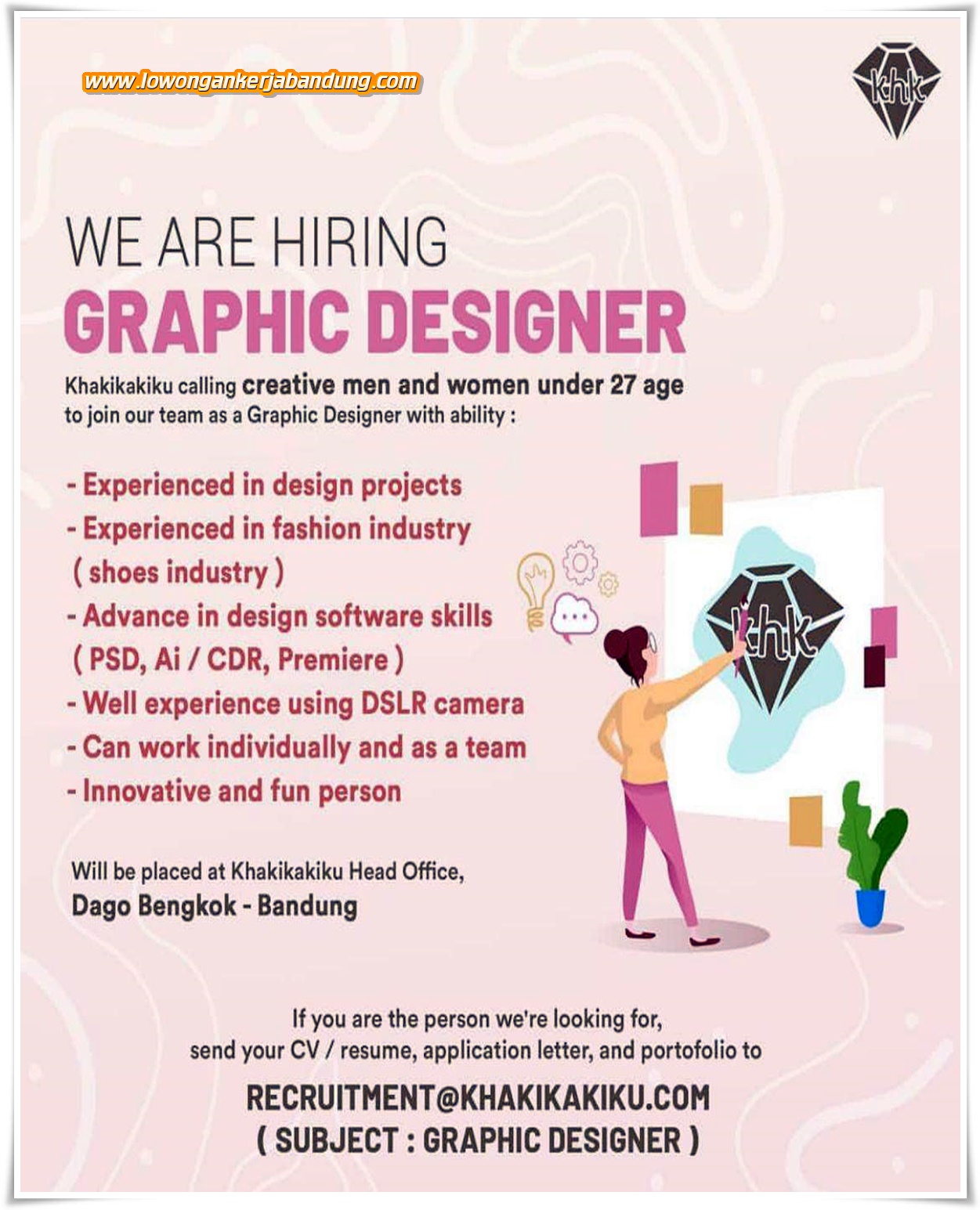 Lowongan Kerja Graphic Designer Khakikaiku.com - Loker Bandung Hari Ini