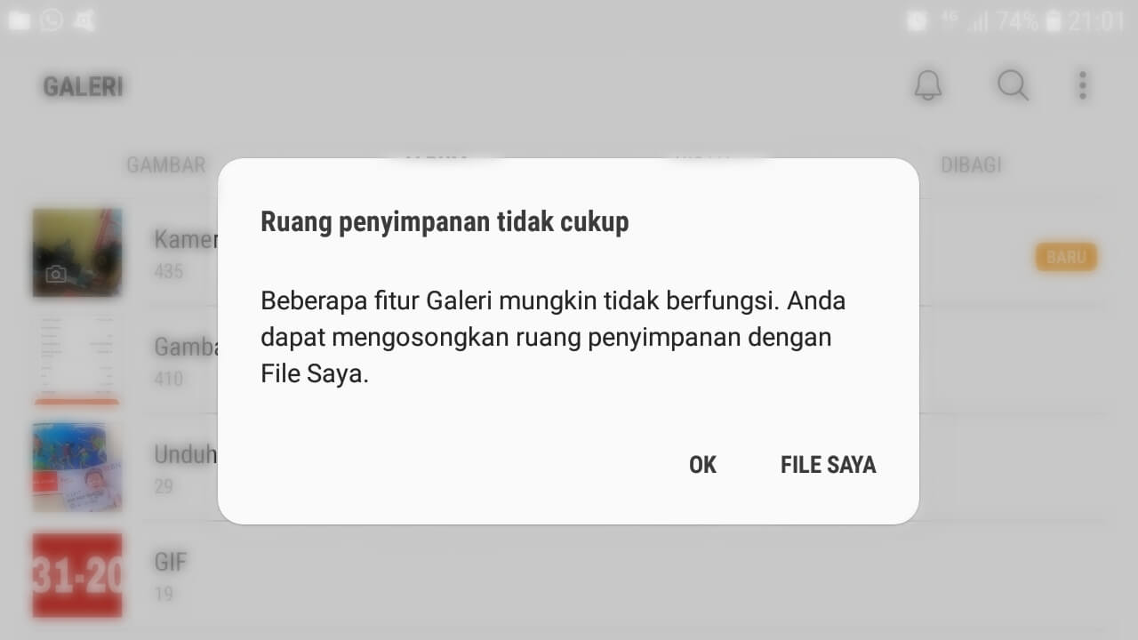 Cara Atasi Memori Penuh Pada Android Tanpa Hapus Data Penting