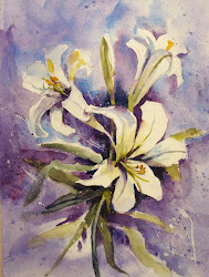 easter happy watercolor lily friends paint rathburn kathy watercolorist los loose