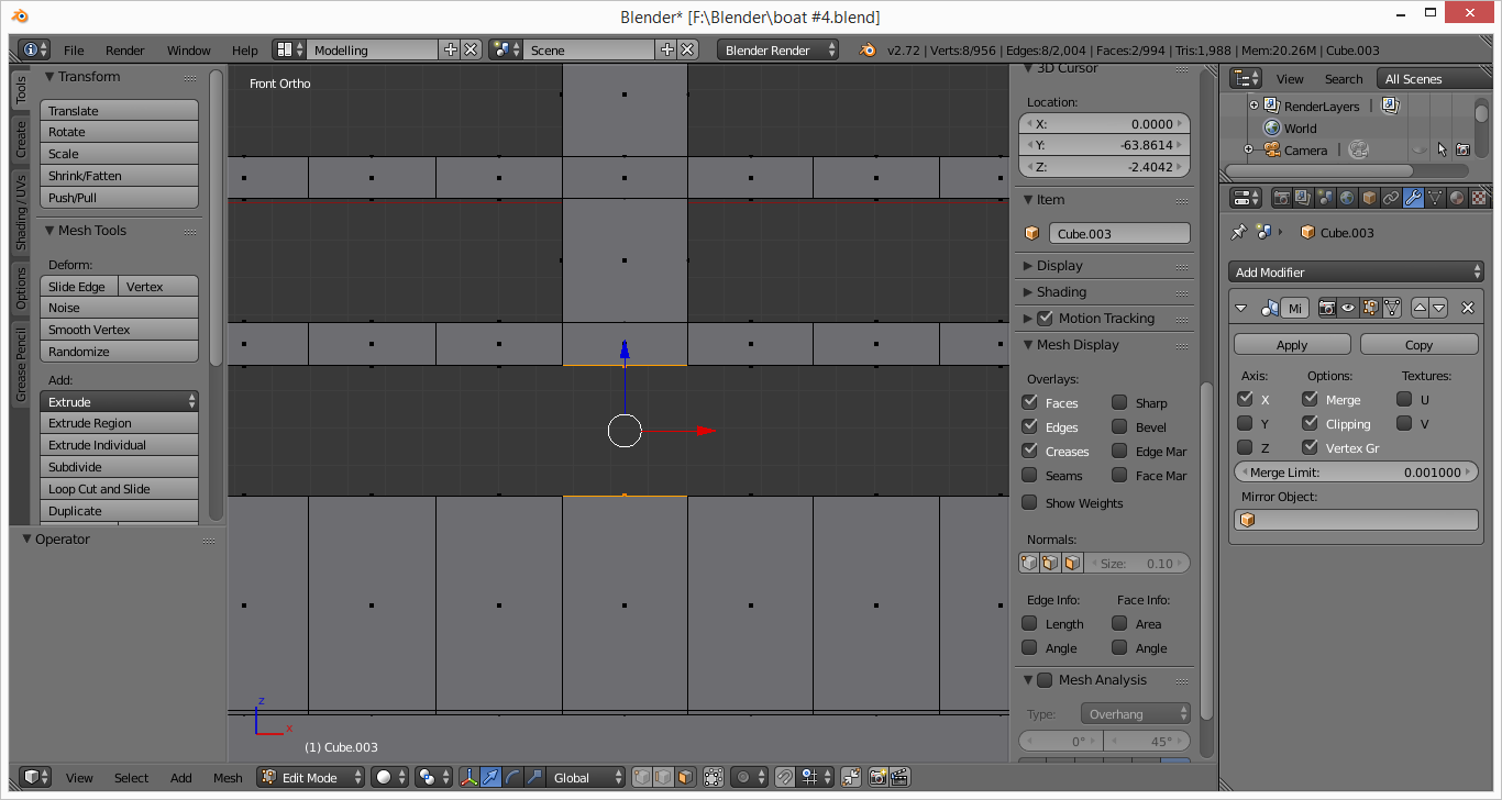 Blender Tutorial FAQ How to Merge 2 Faces