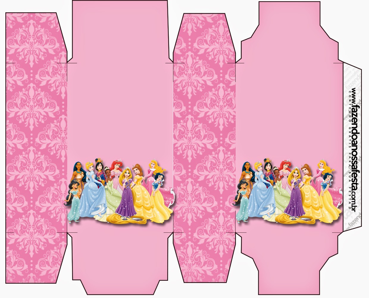 Disney Princess Party Free Printable Boxes Oh My Fiesta In English