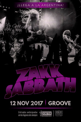 Zakk Wylde regresa al país con su tributo a Black Sabbath.