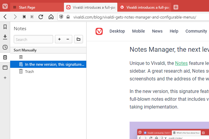 Recensione del browser Vivaldi