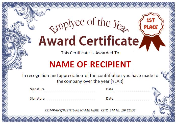 Hard Worker Certificate Template Letter Template Hard Worker Certificate Template Letter Template