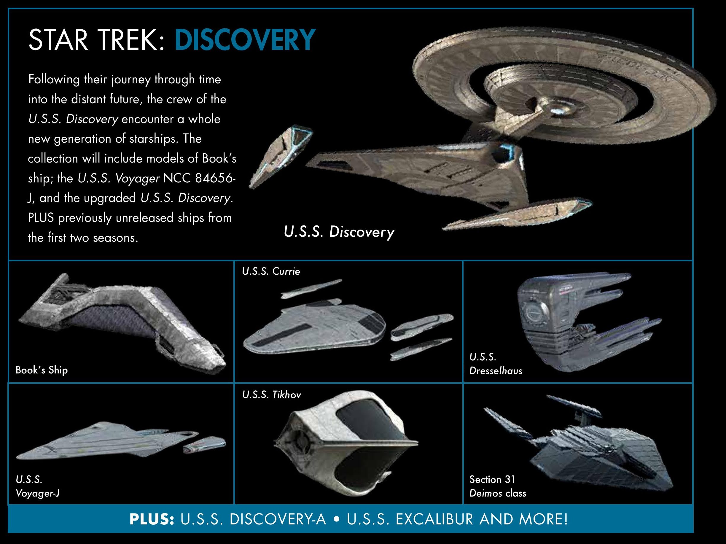 Assorted Eaglemoss Star Trek Discovery Starships Model Figurine Magazine NEW 