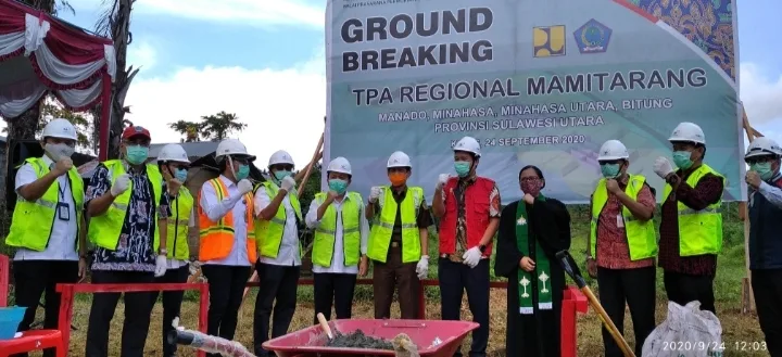 Sukses!!! Peletakan Batu Pertama TPA Regional Mamitarang