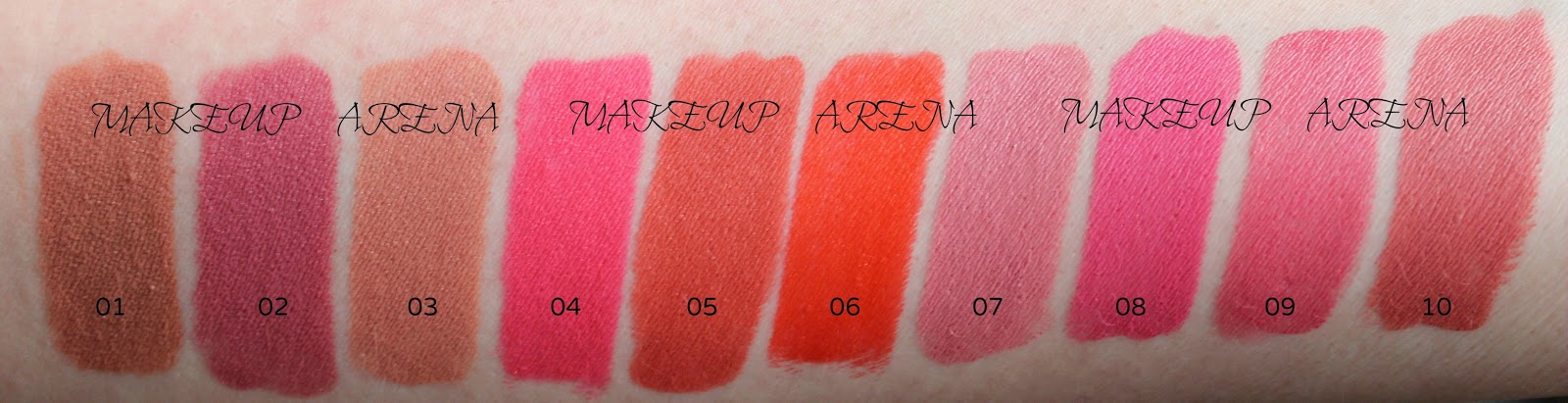 Golden Rose Velvet Matte ruževi SVE NIJANSE recenzija Golden Rose Velvet Matte ruževi SVE NIJANSE recenzija