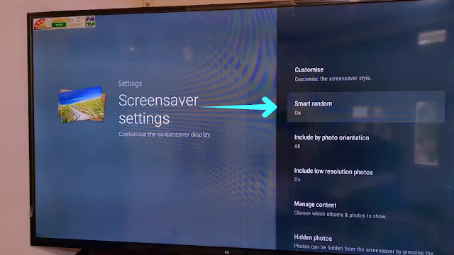 smart random feature helps to show all photos randomly on the screensaver smart random feature