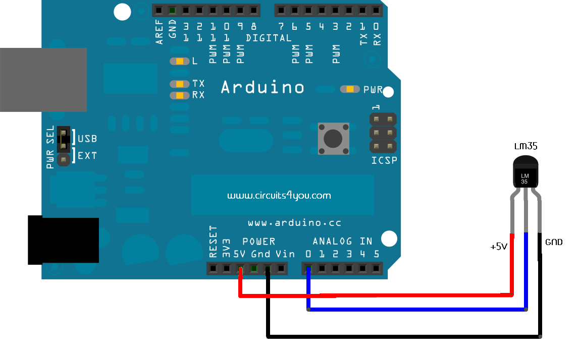 How To Measure Temperature With Arduino And Lm Sensor Daumemo Pinout Interfacing Features
