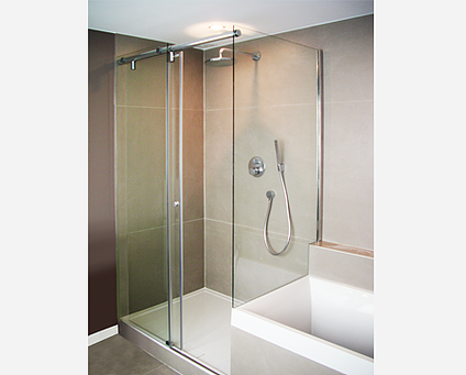Hydroslide Series Sliding Shower Door All Glass Works New