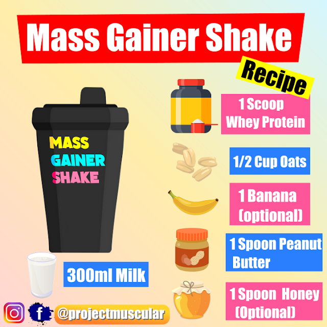 mass gainer shake recipe