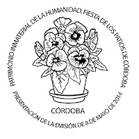 Filatelia - Patrimonio Inmaterial de Humanidad - Patios de Córdoba - Matasellos Presentación de la emisión