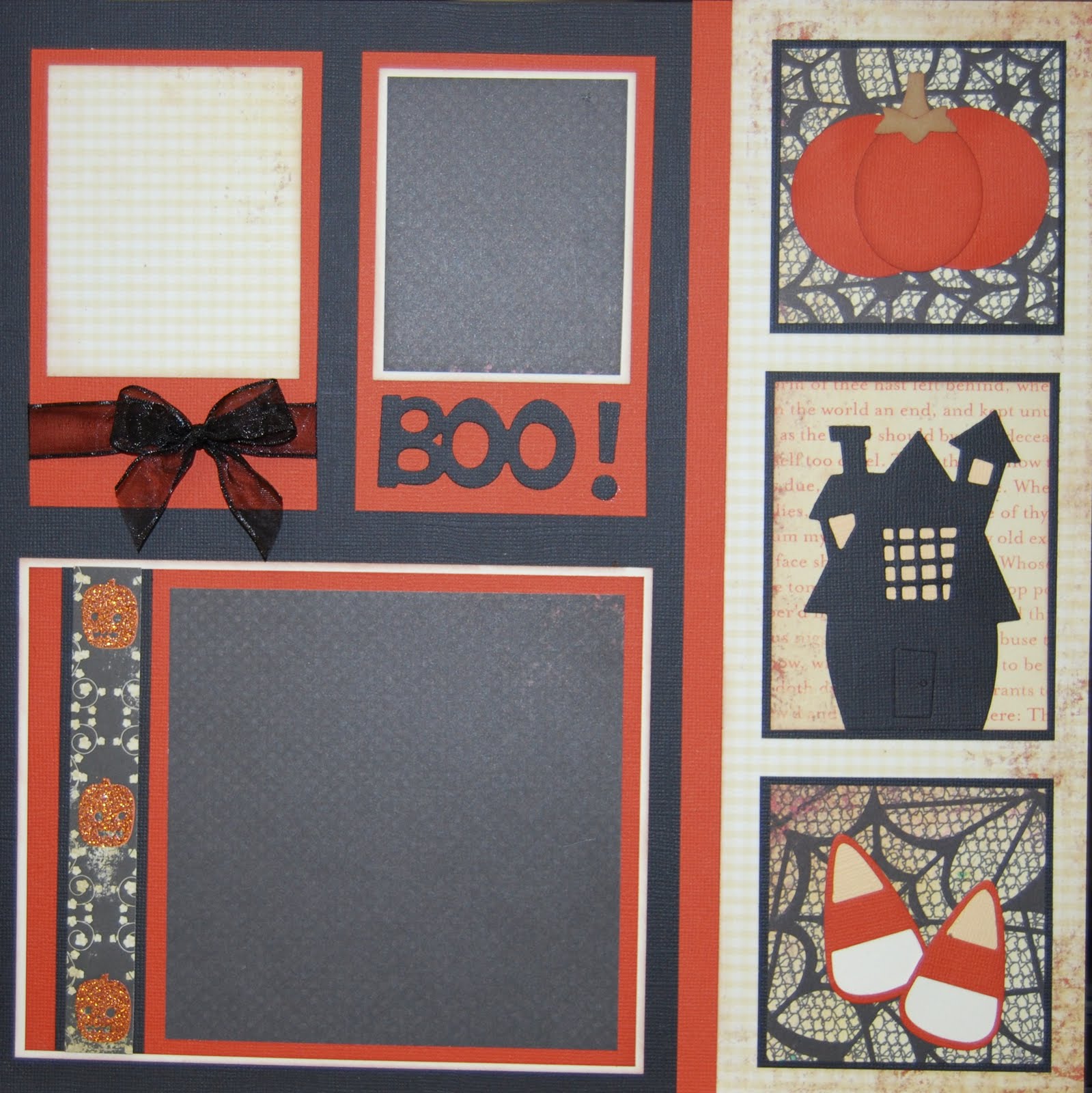 Mom and Me Scrapbooking Halloween Page Kits
