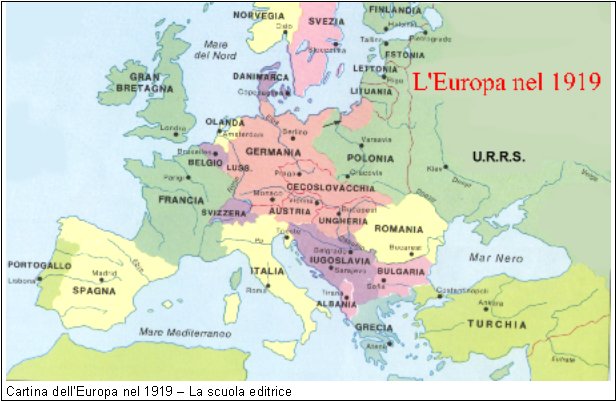 Cartina Muta Europa Dopo Prima Guerra Mondiale